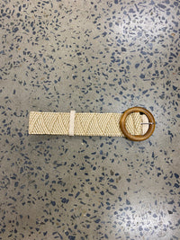 Boutique Belt - Beige & Cream