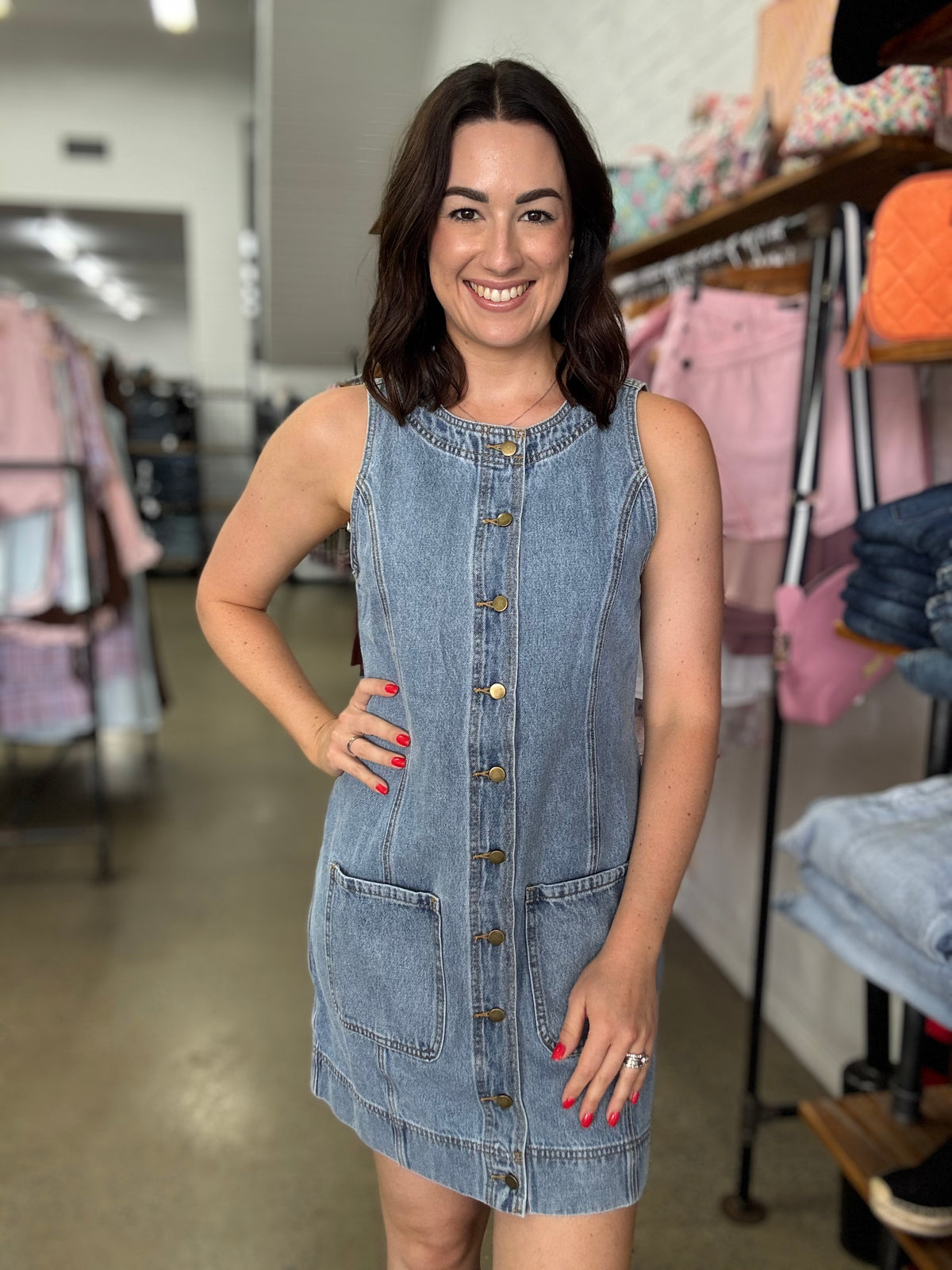 Benson Dress - Light Denim