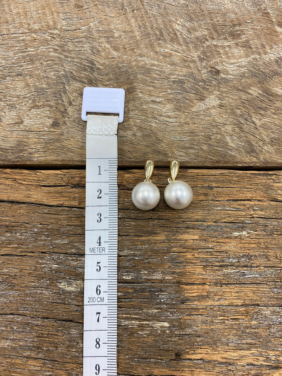Earrings - 2 Tone Brushed Ball Drop Earring