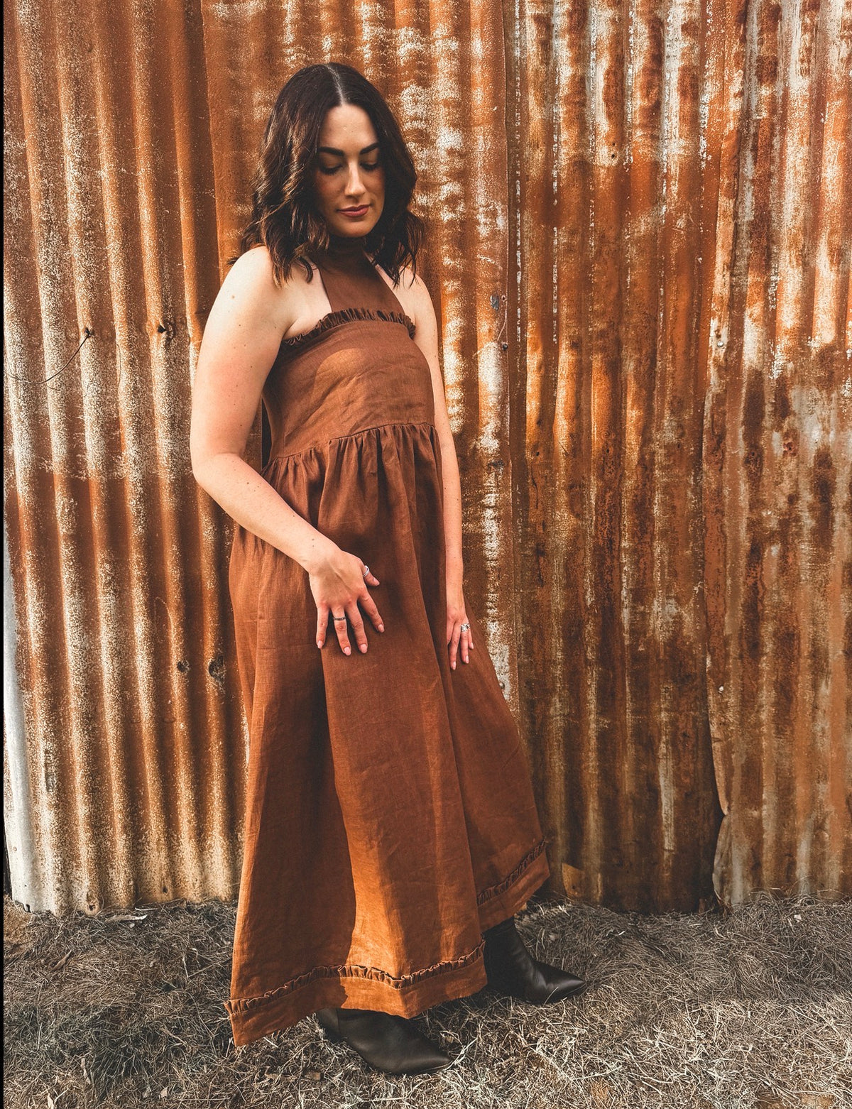 LJC Northshore Dress - Chocolate