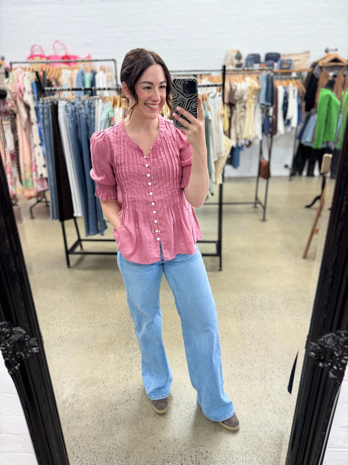 Birdie Top - Dusty Rose