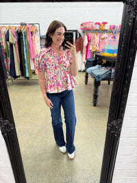 Stetson Top - Garden Floral