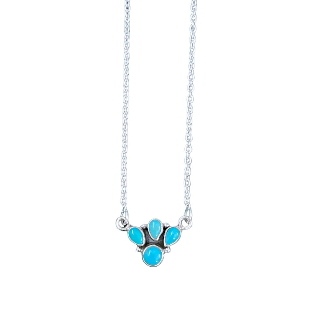 Sunrise Necklace - Turquoise & Silver