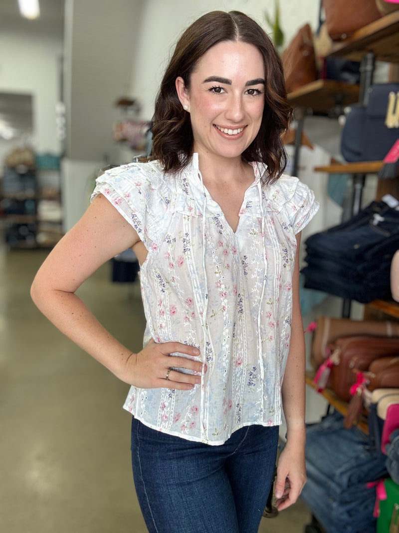 Scottie Top - Dainty Floral
