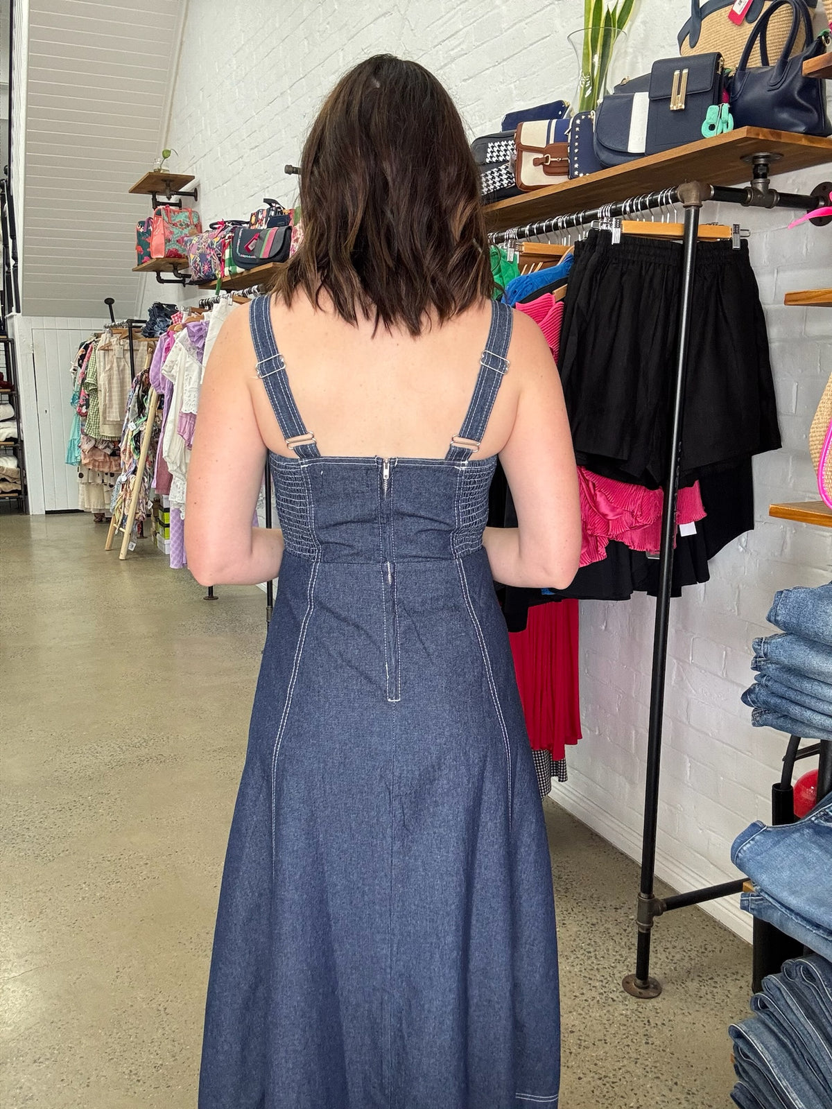 Belle Maxi Dress - Dark Denim