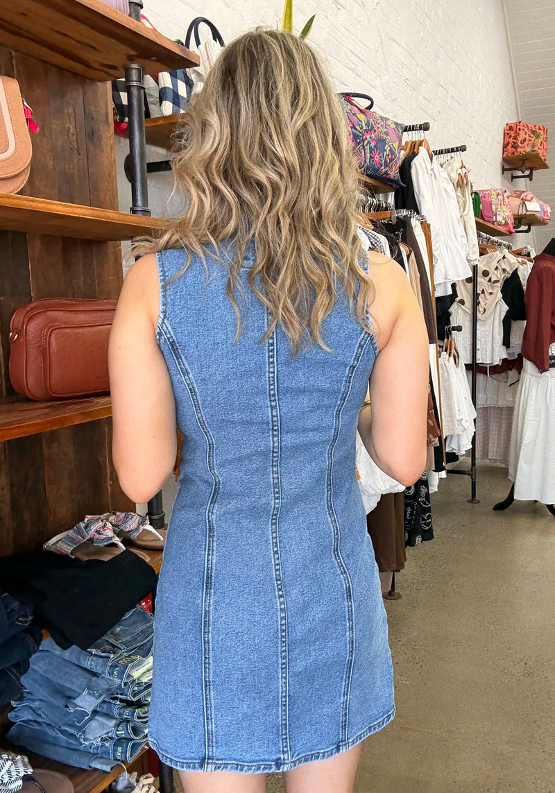 Peta Dress - Light Denim