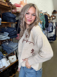 Autumn Bloom Knit - Natural