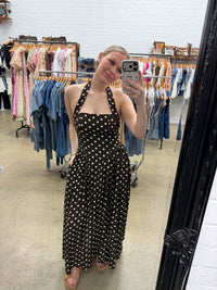 Kayda Maxi Dress  - Chocolate & Butter Yellow