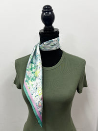 Western Wild Rag - Watercolour Flowers (Green)