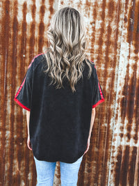 Lucky Yeehaw Tee - Charcoal