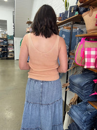 Meghan Top - Apricot