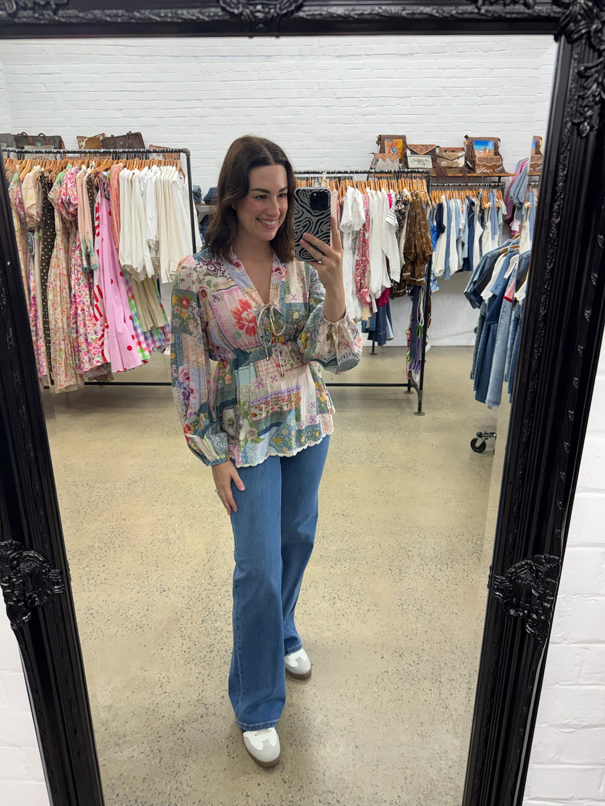 Kathryn Blouse - Floral Patchwork