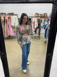 Kathryn Blouse - Floral Patchwork