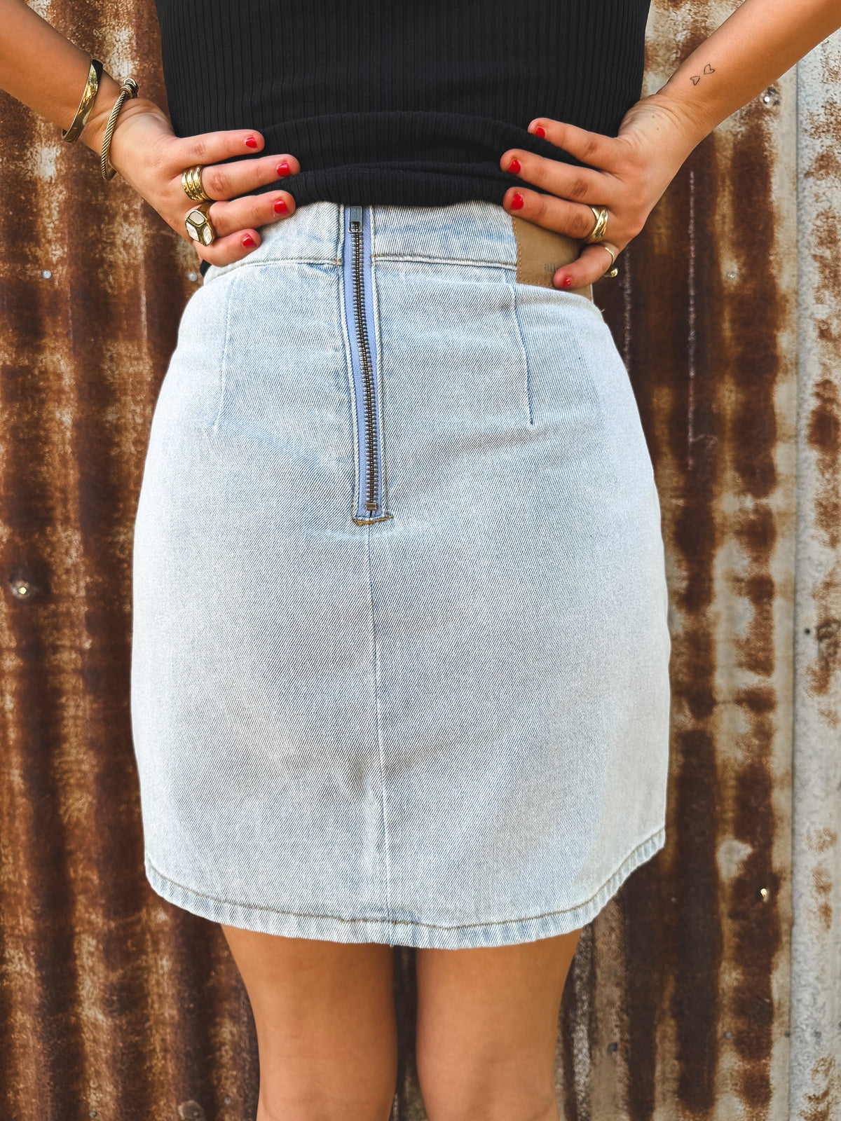 Becca Mini Skirt - Light Blue