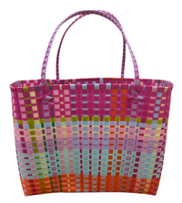 Recycled Plastic Large Tote Bag - Vibrant