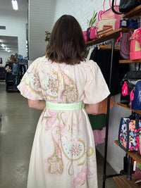 Amalfi Maxi Dress - Pink Paisley