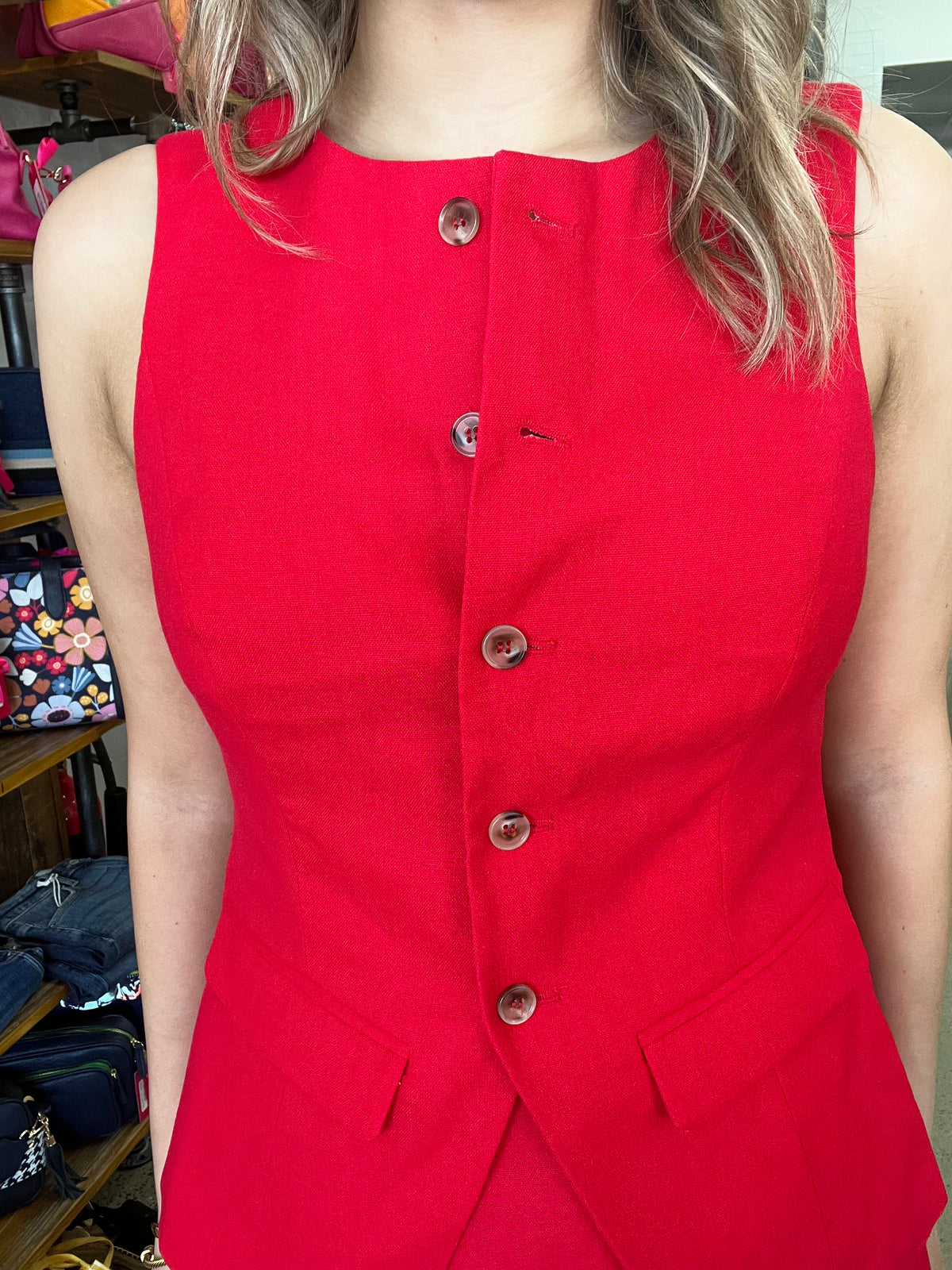 Mavis Vest - Red