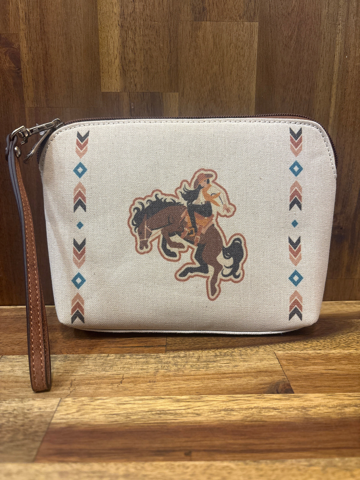 Catchfly Cosmetic Pouch - Bronco Cowgirl
