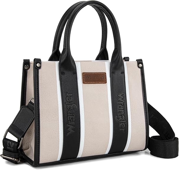 Wrangler Colour Block Small Tote/ Crossbody - Black (WG208-8120SBK)