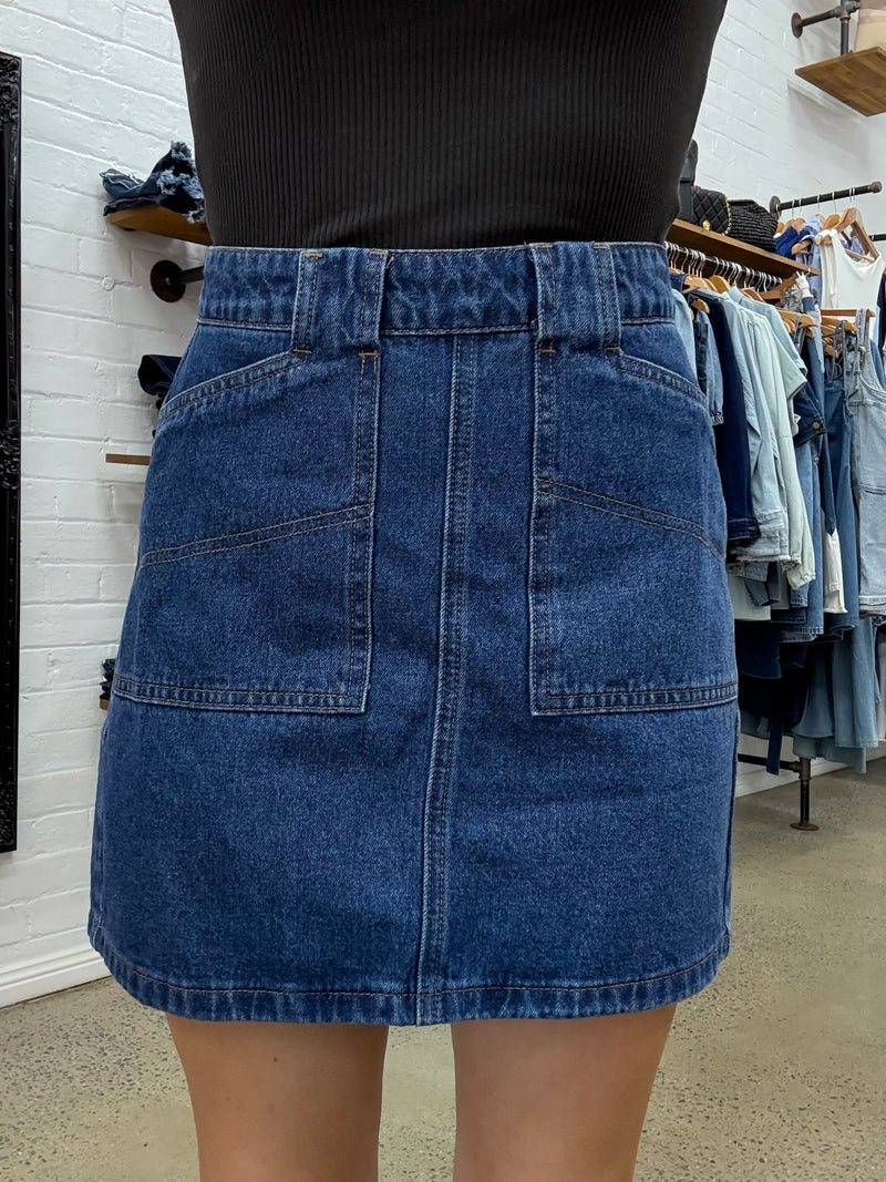 Becca Mini Skirt - Heritage Blue