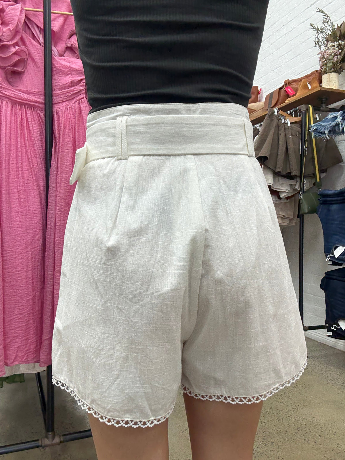 Wattle Shorts - White