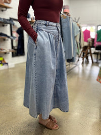 Arlo Maxi Skirt - Light Blue