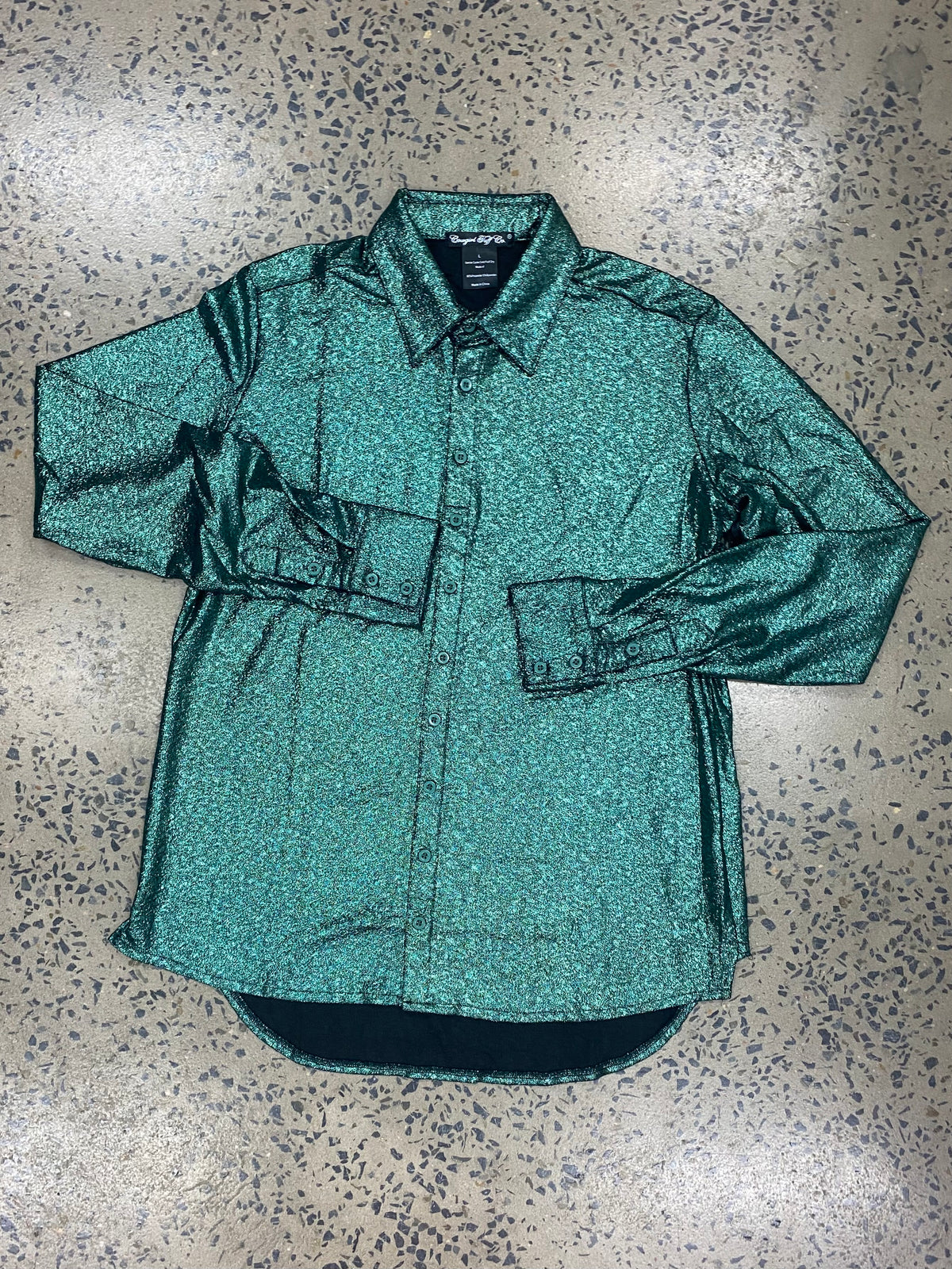Cowgirl Tuff Pullover Arena Shirt - Jade Shimmer