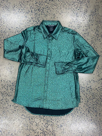Cowgirl Tuff Pullover Arena Shirt - Jade Shimmer
