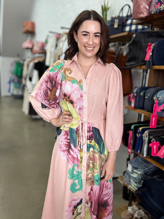 Daphne Maxi Dress - Blush Floral