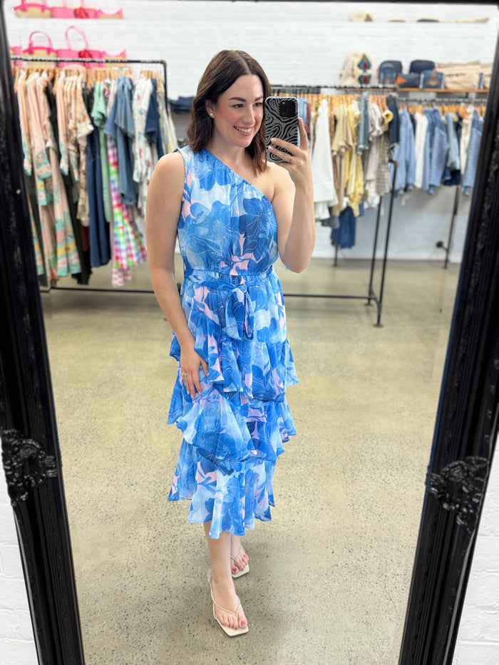 Flora Maxi Dress - Blue Floral