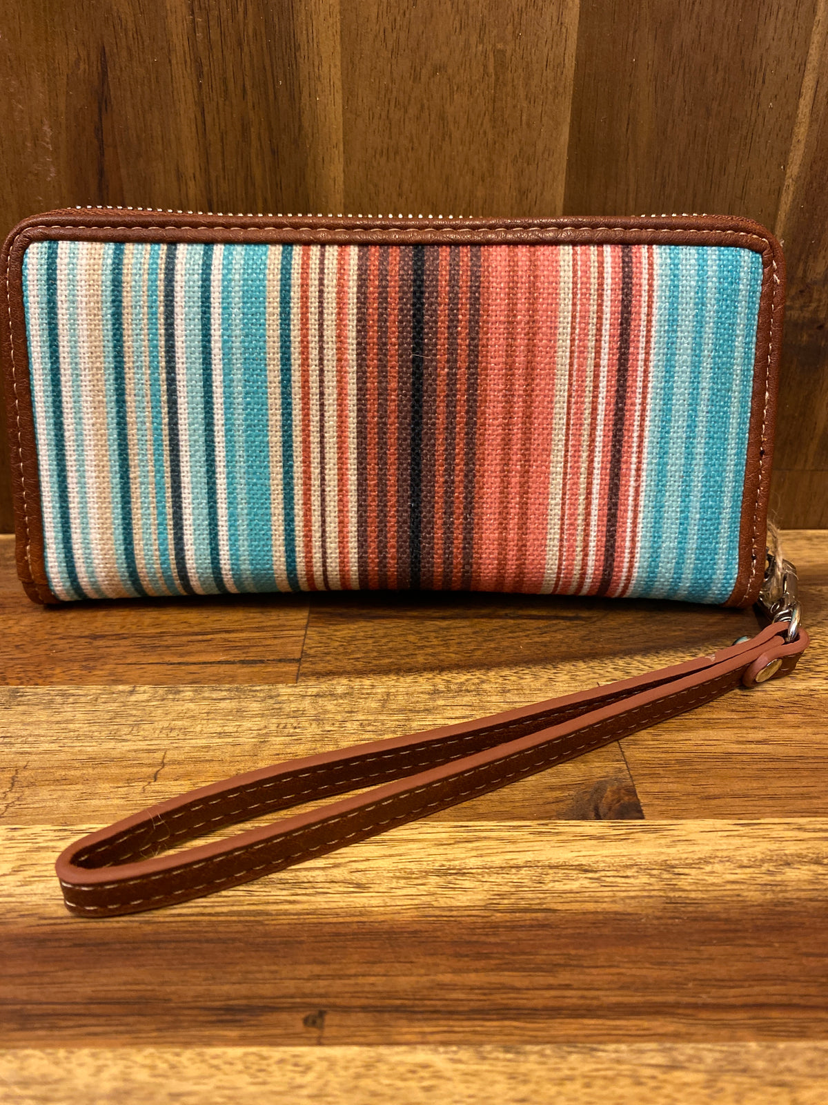 Catchfly Wallet - Tan With Stripes