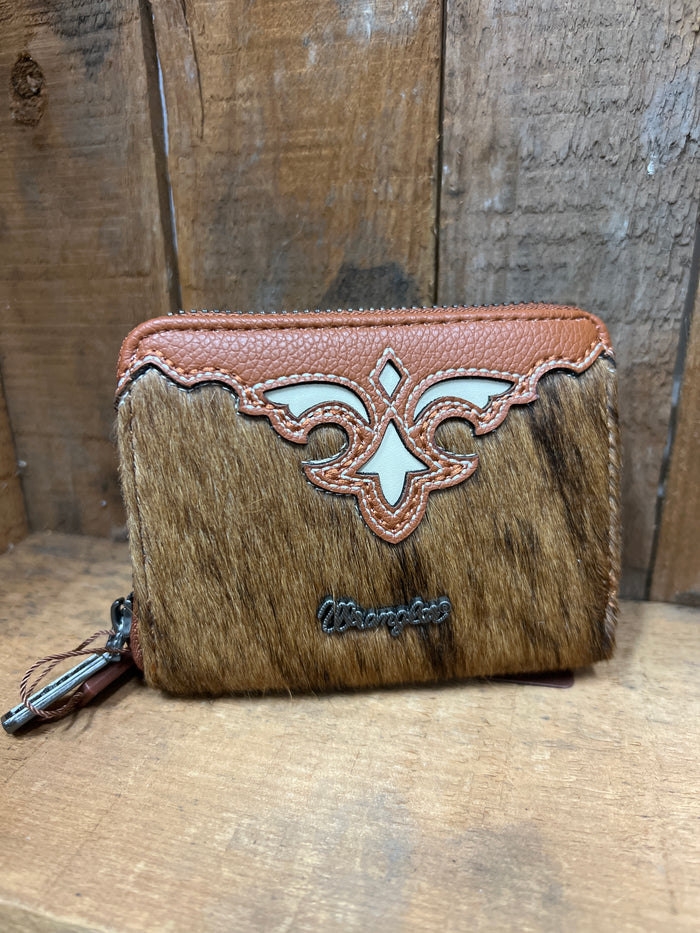 Wrangler Cowhide Coin Purse - Brown (WG322-W088BR)