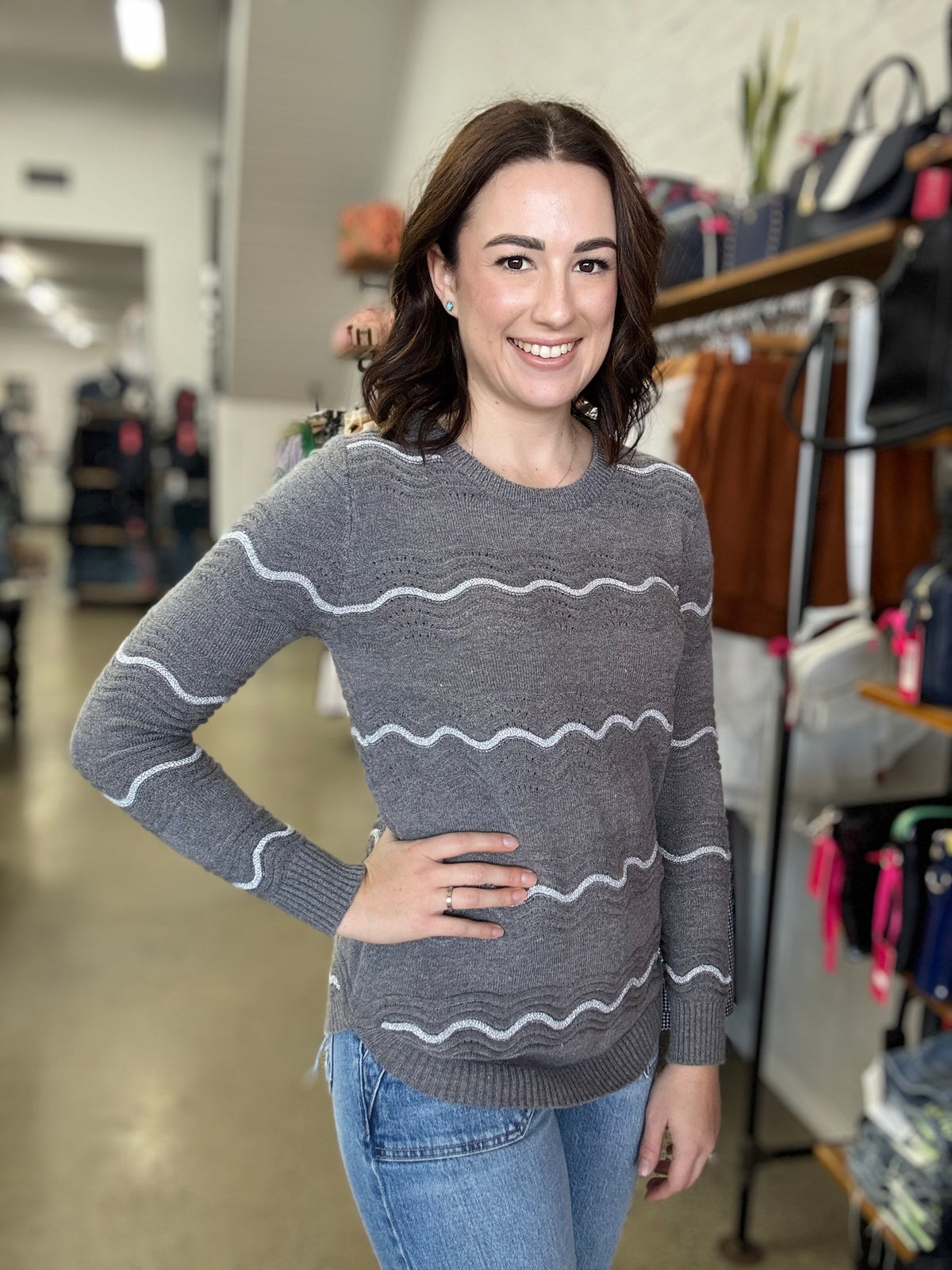 Delaney Pullover - Grey
