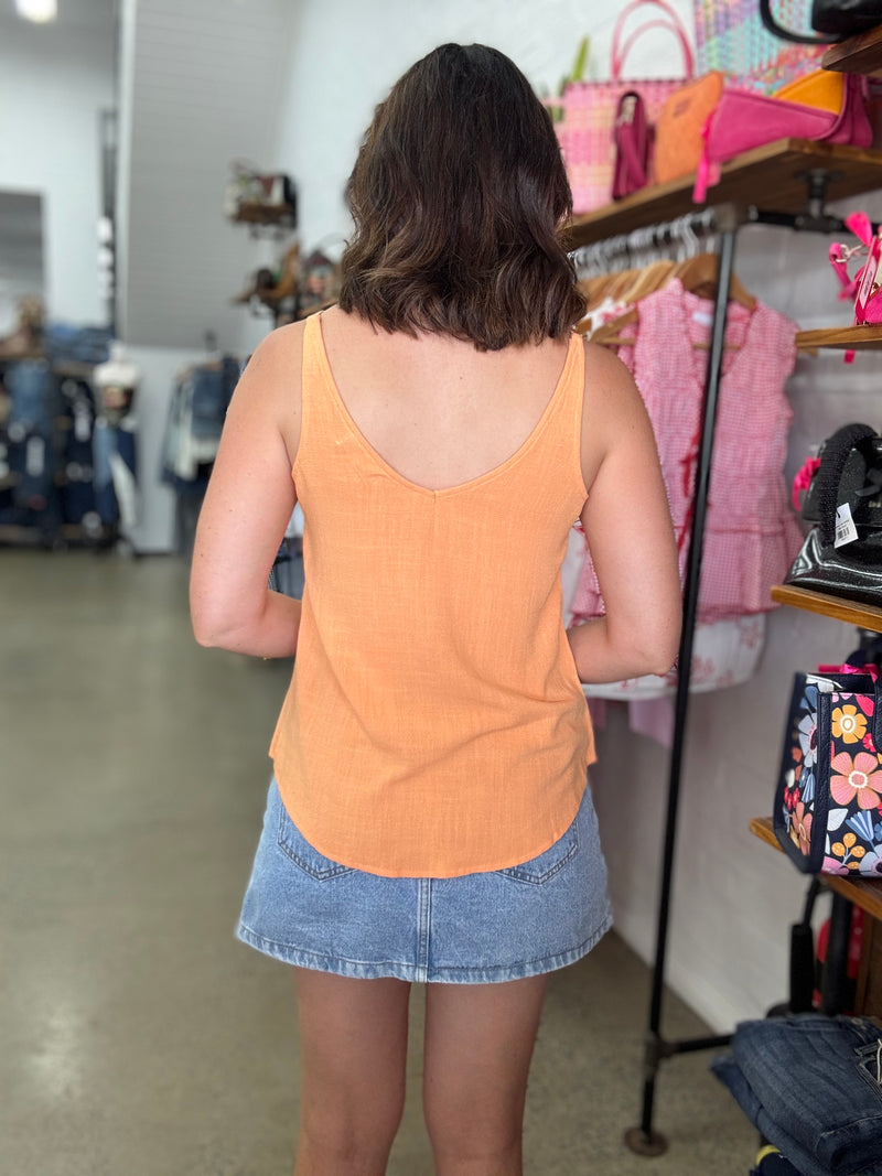 Peta Cami Singlet - Sherbet