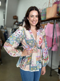 Kathryn Blouse - Floral Patchwork
