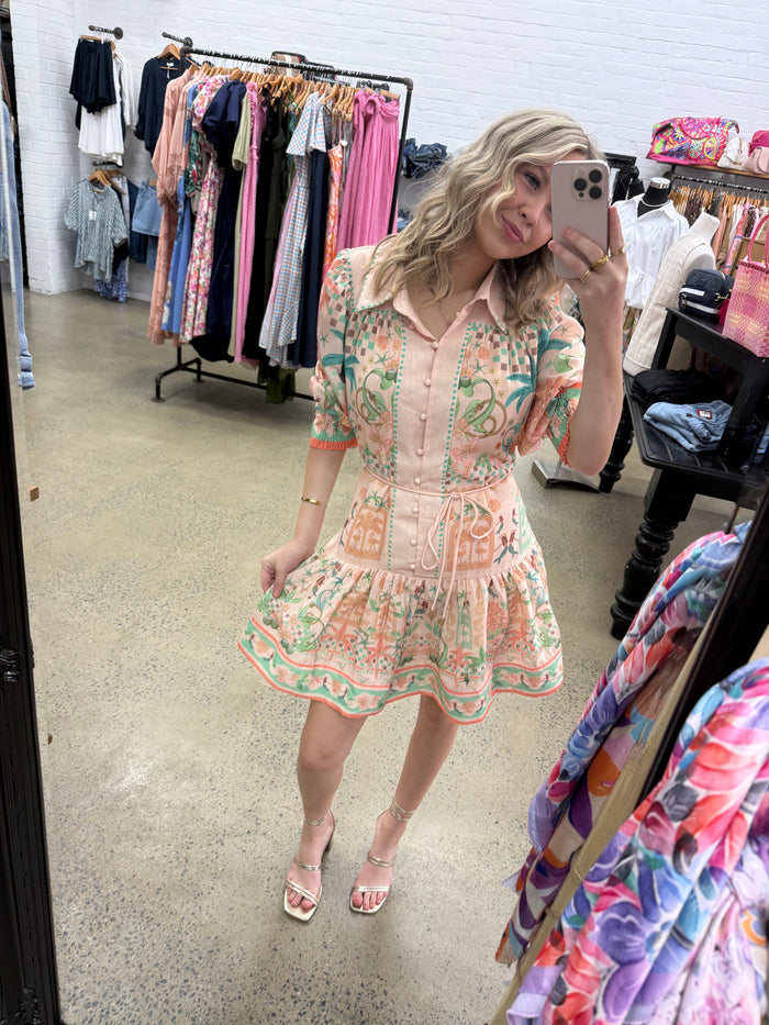 Elliana Dress - Tropical Print