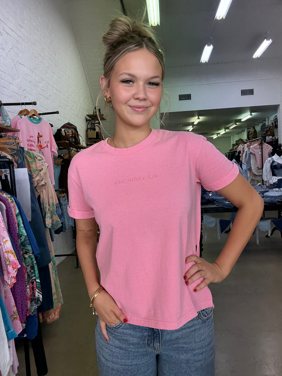 AAE Washed Tee - Carnation Pink