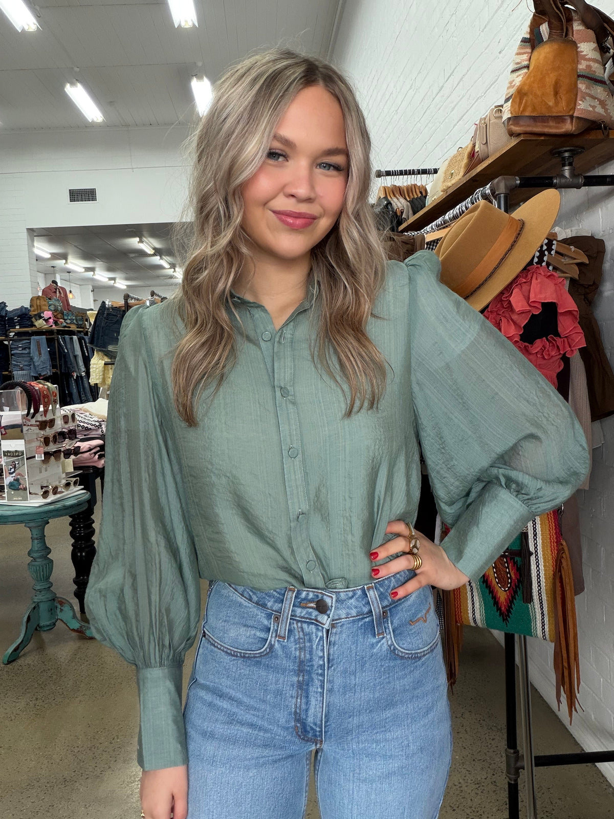 June Top - Sage