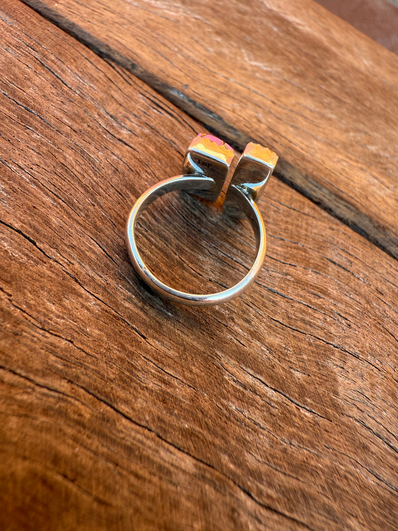Sofie Adjustable Ring - Pink Dahlia
