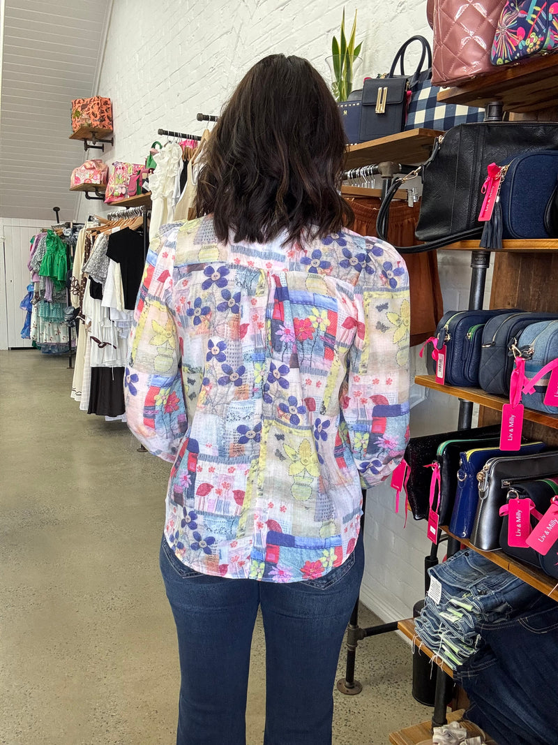 Cassia Top - Multi Colour Floral