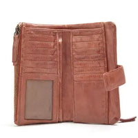 Ardrossan Braided Leather Wallet - Tan