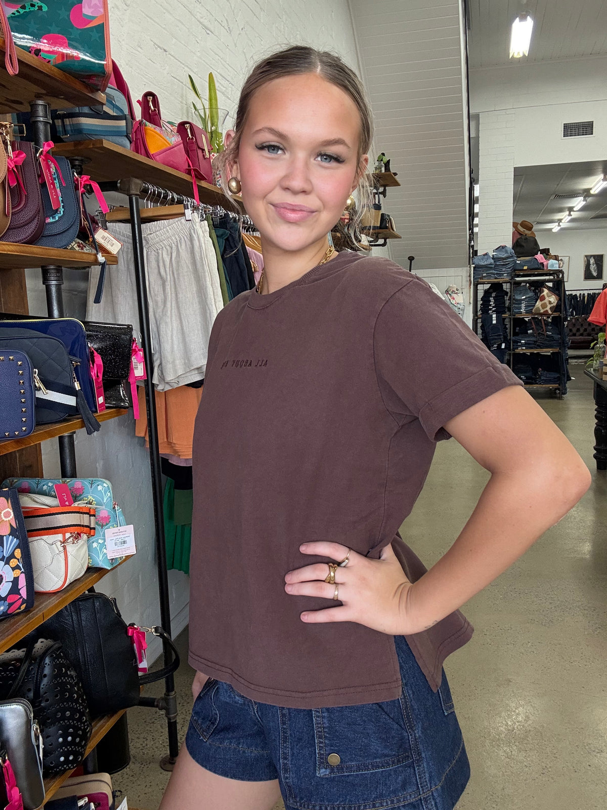 AAE Washed Tee - Brown