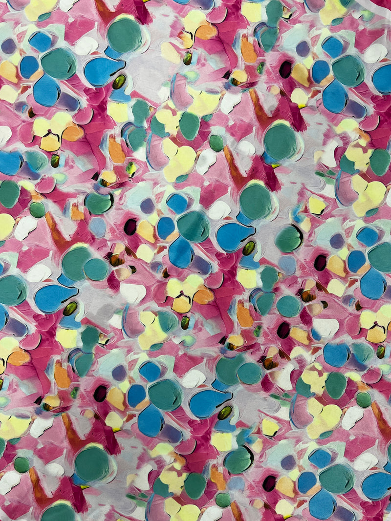 Western Wild Rag - Abstract Watercolour (Pink)