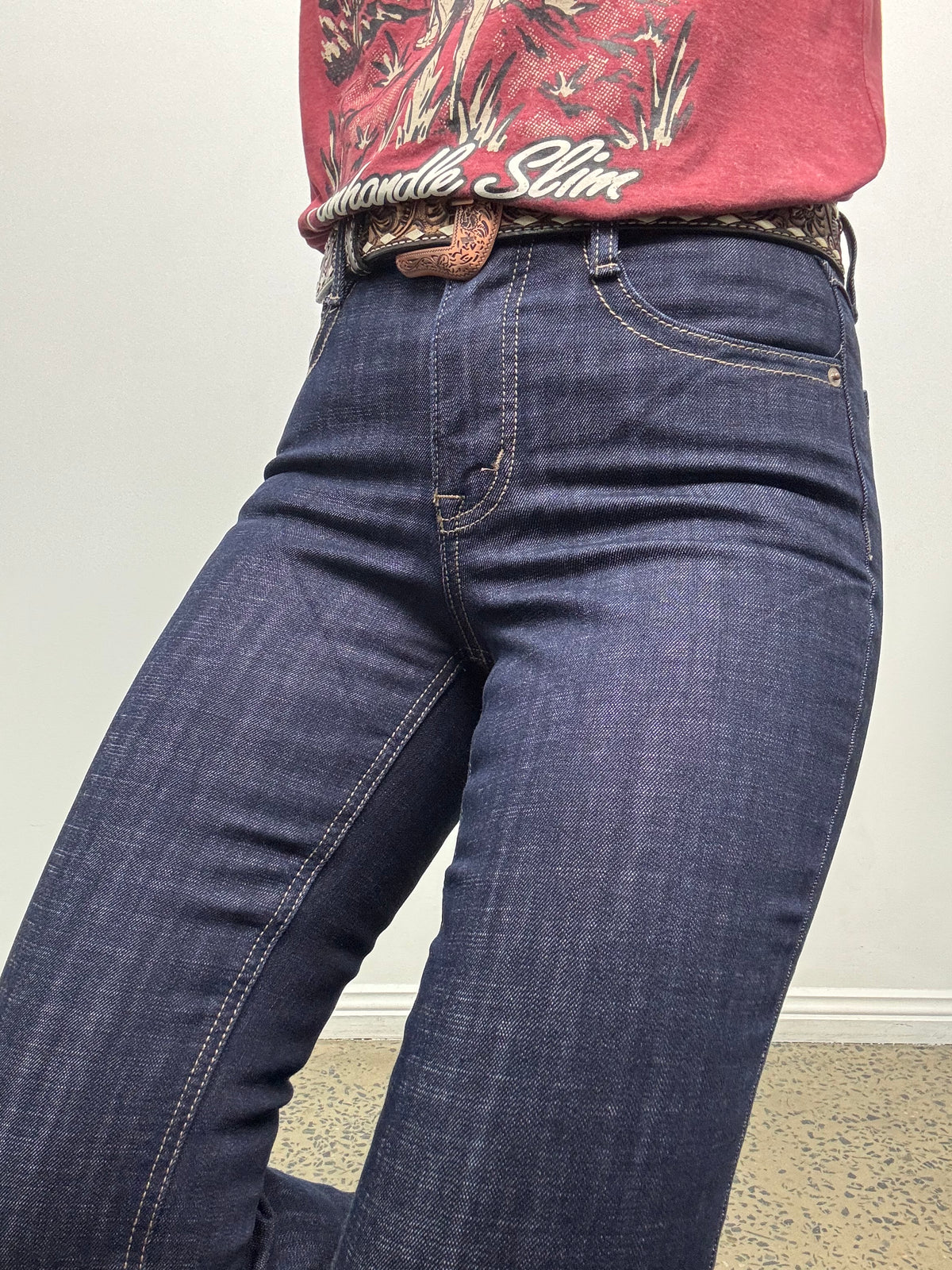 Rock & Roll Cowgirl Jeans - BW4HD09750 - Boot Stitch Embroidered High Rise Bootcut