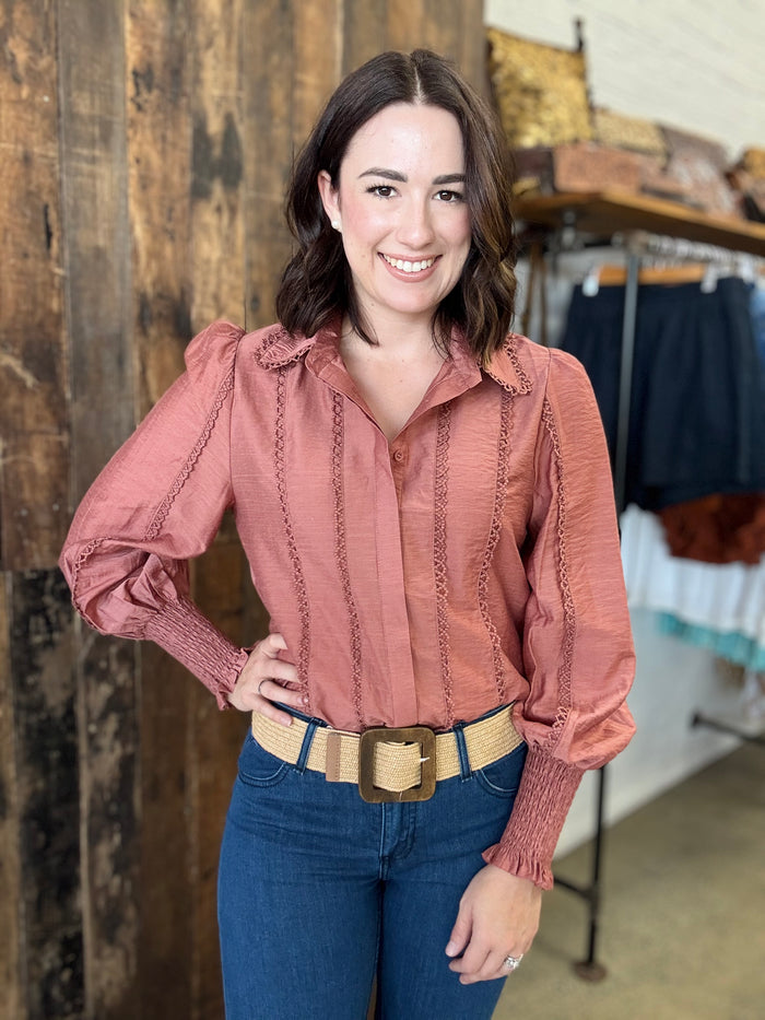 Edith Top - Dusty Pink