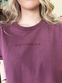 AAE Washed Tee - Wine