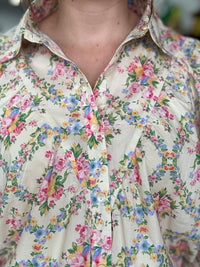 Ruby Top - Yellow Floral