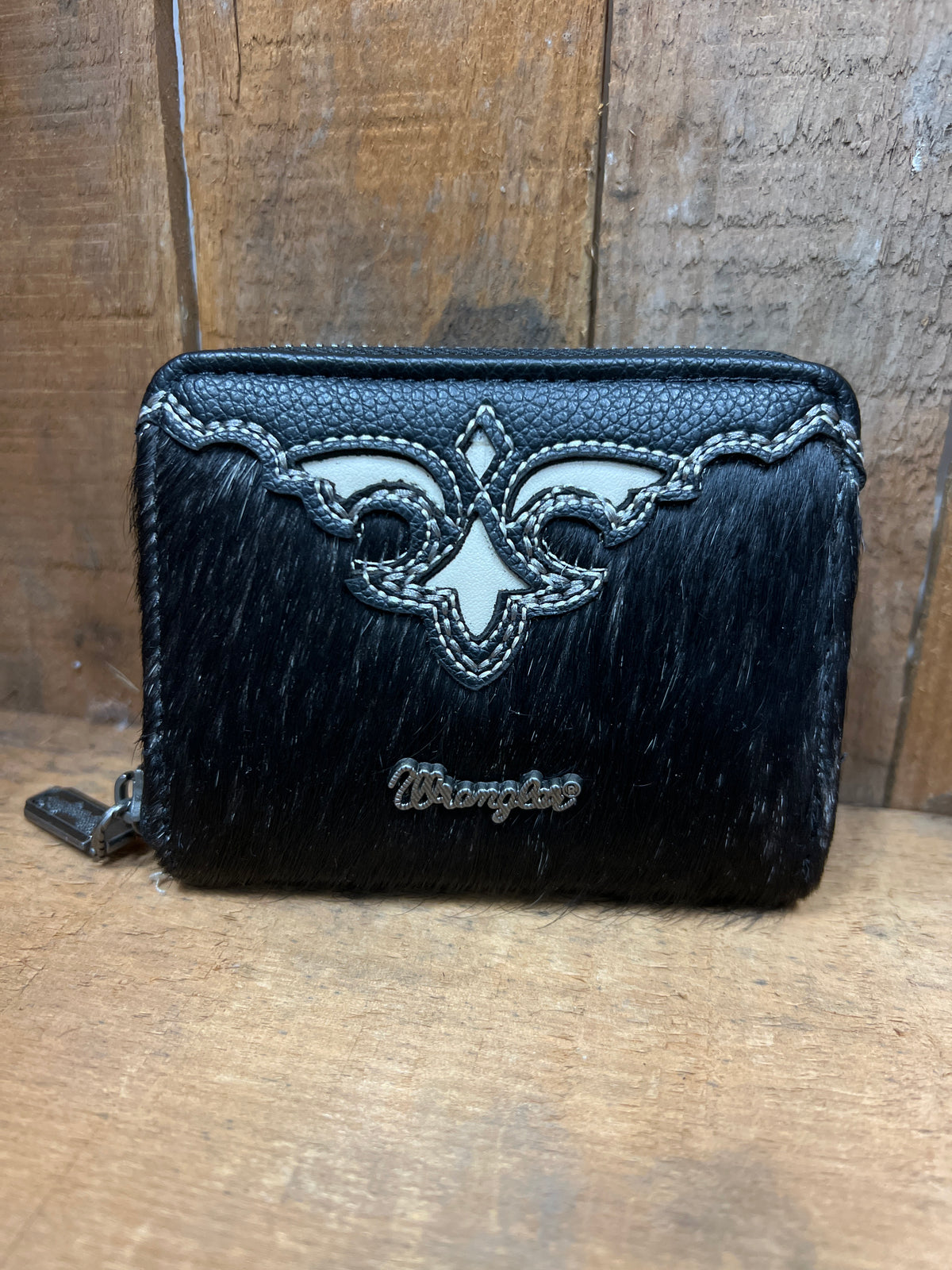 Wrangler Cowhide Coin Purse - Black (WG322-W088BK)