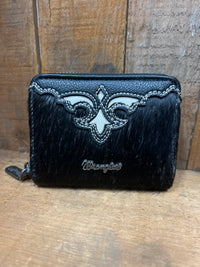 Wrangler Cowhide Coin Purse - Black (WG322-W088BK)