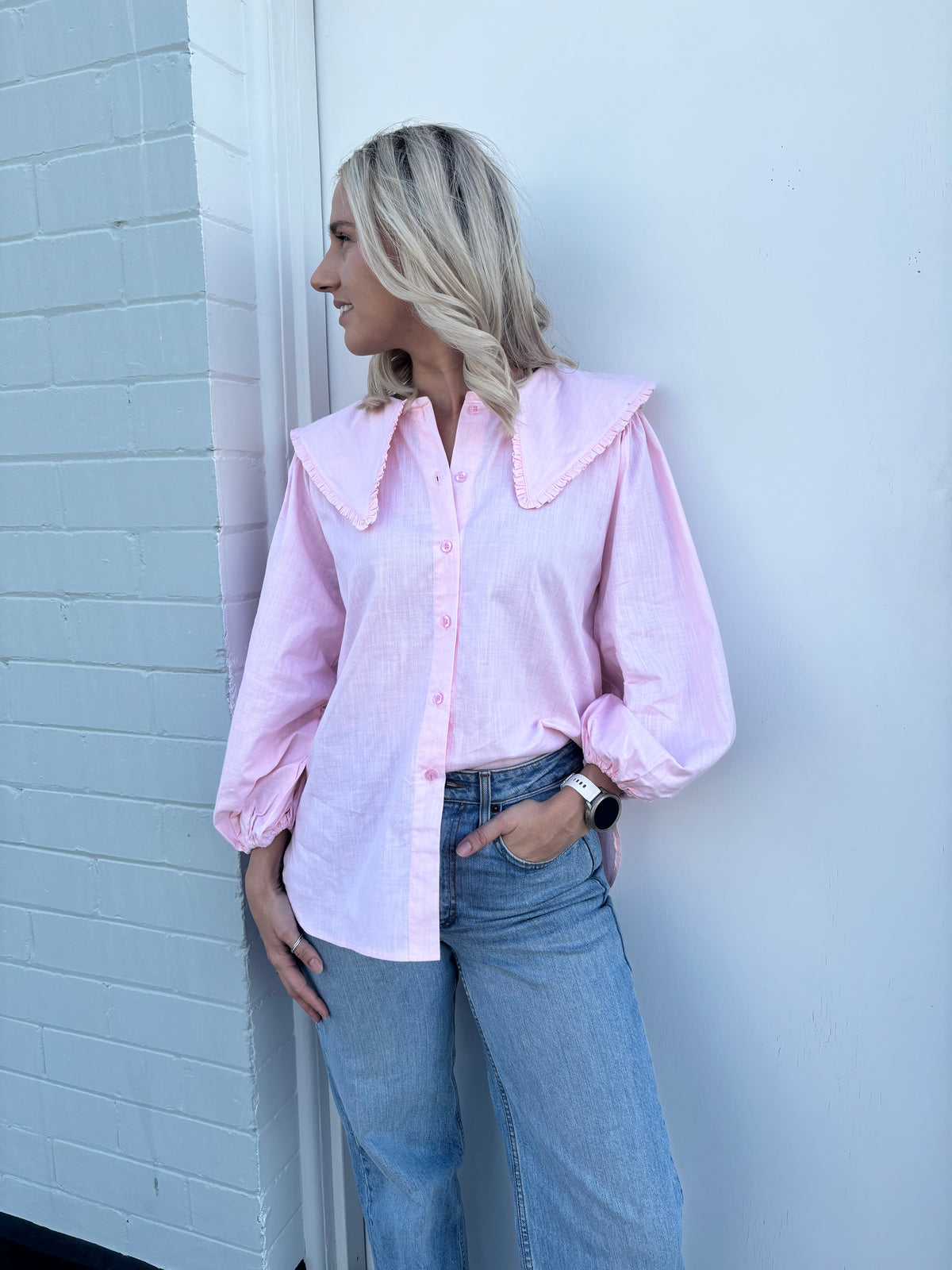 LJC Birdie Top - Pale Pink